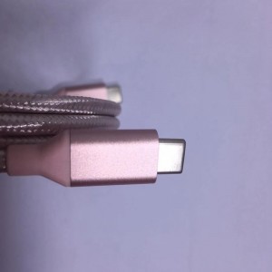 Kabel danych Brided Nylon typu C do typu C.