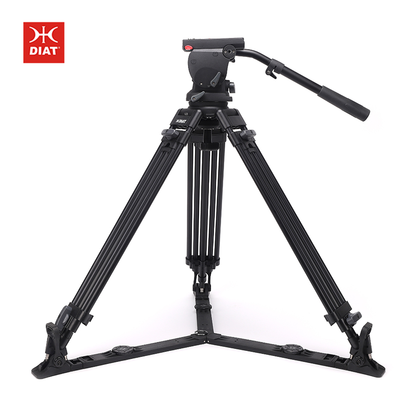 DIAT A223TVP100 Trójwymiarowy statyw hydrauliczny z głowicą Stabilny stabilny statyw do kamery Stojak do nagrywania filmów