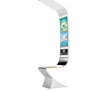 Smart Solar LED Oświetlenie reklamowe Ładowarka do telefonu Outdoor Urban Bench