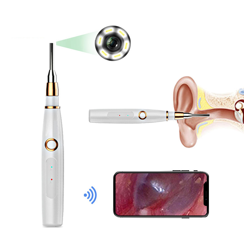 Wifi Zintegrowany aparat do ucha z endoskopem 3,9 mm