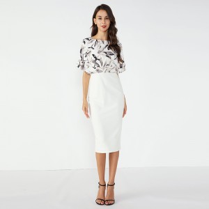 Nowy model Girl 2019 Work Collar Dzianinowa damska luksusowa sukienka imprezowa