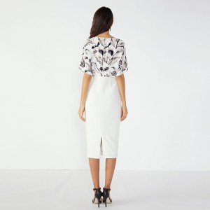 Nowy model Girl 2019 Work Collar Dzianinowa damska luksusowa sukienka imprezowa