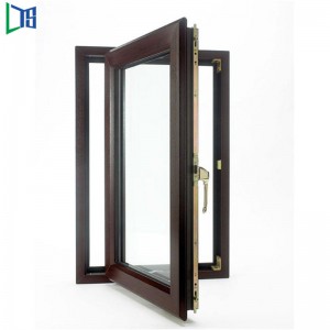 Foshan Podwójne szklenie Aluminiowe francuskie okno skrzydłowe do domu mieszkalnego z dźwiękoszczelnością