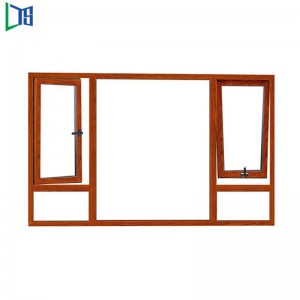 Aluminiowe okna skrzydłowe z wodoodpornym standardem handlowym