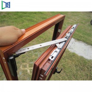 Top Standardowa podwójnie oszklona konstrukcja otwierania Aluminiowe okna uchylno-rozwierne do domu modułowego