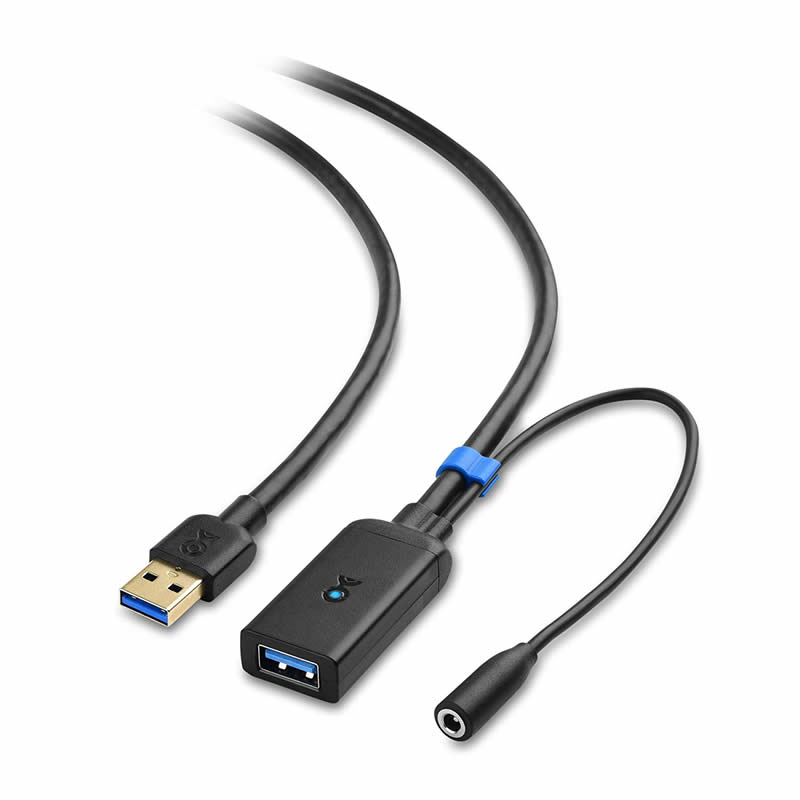 Przedłużacz USB 3.0 A Wzmacniacz sygnału męskiego na żeńskiego Wzmacniacz sygnału z zasilaczem 5 V / 2 A.