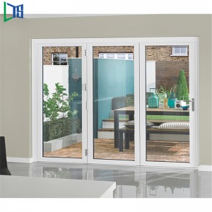 Okucia zewnętrzne drzwi harmonijkowe Przemysłowe aluminiowe drzwi harmonijkowe Aluminiowe drzwi okienne