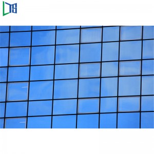 Izolacyjna podwójna szyba Pół widoczna rama Aluminiowa ściana osłonowa do zastosowań komercyjnych