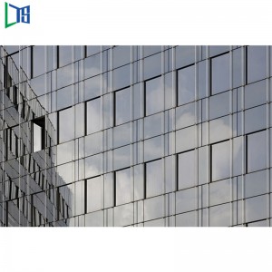 Izolacyjna podwójna szyba Pół widoczna rama Aluminiowa ściana osłonowa do zastosowań komercyjnych