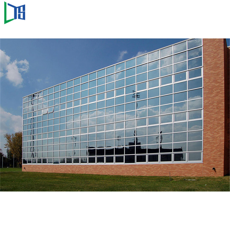 Foshan Cena Materiał budowlany Fasada System okładzin aluminiowych Szklana aluminiowa ściana osłonowa