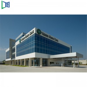 Komercyjny budynek zewnętrzny Morden Panel aluminiowy Rama aluminiowa Szklana ściana osłonowa z podwójnymi szybami