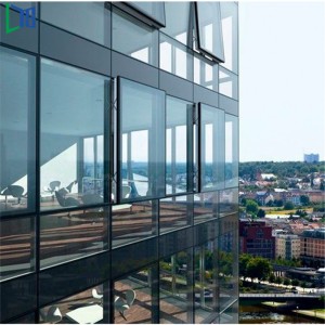 LYS 150 Widoczna i niewidoczna fasadowa ściana osłonowa LYS 150 z podwójnym oszkleniem Dźwięk i ciepłooodporne szkło niskoemisyjne