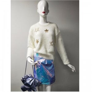 BIAŁY SWETER RLWS0003F