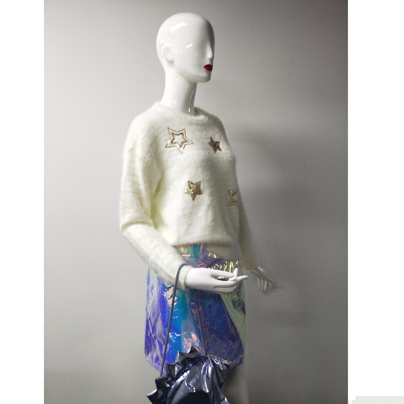 BIAŁY SWETER RLWS0003F