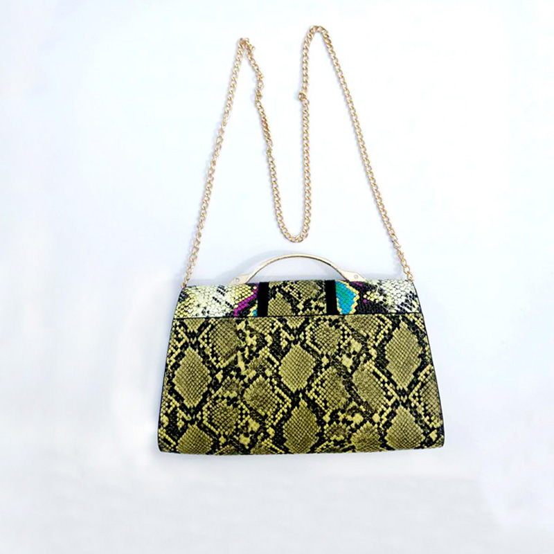 HD0823 - Pojedyncza torba na ramię ze skóry PU ze wzorem gianu z torebką crossbody Chian