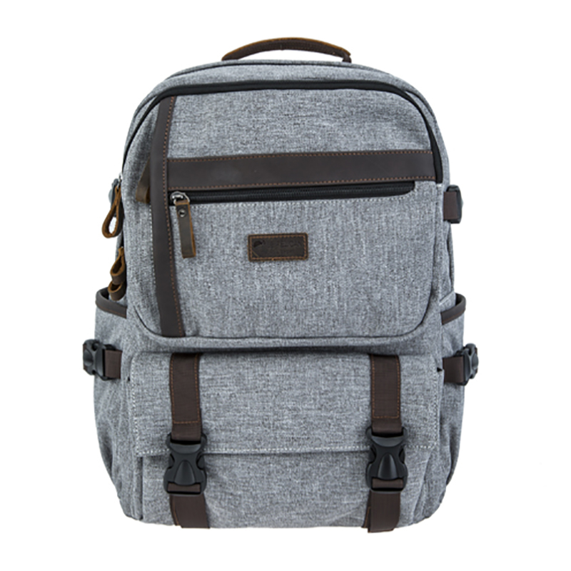 18SC-6889D Plecak skórzany z tkaniny w stylu vintage dla biznesmena, plecak szkolny na laptopa z modną tkaniną