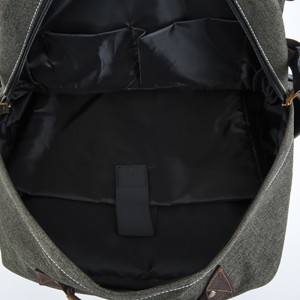 18SC-6891D Zieleń wojskowa Durabel Płótno Prawdziwy skórzany plecak Business Bagpack Torba Oryginalne opakowanie podróżne