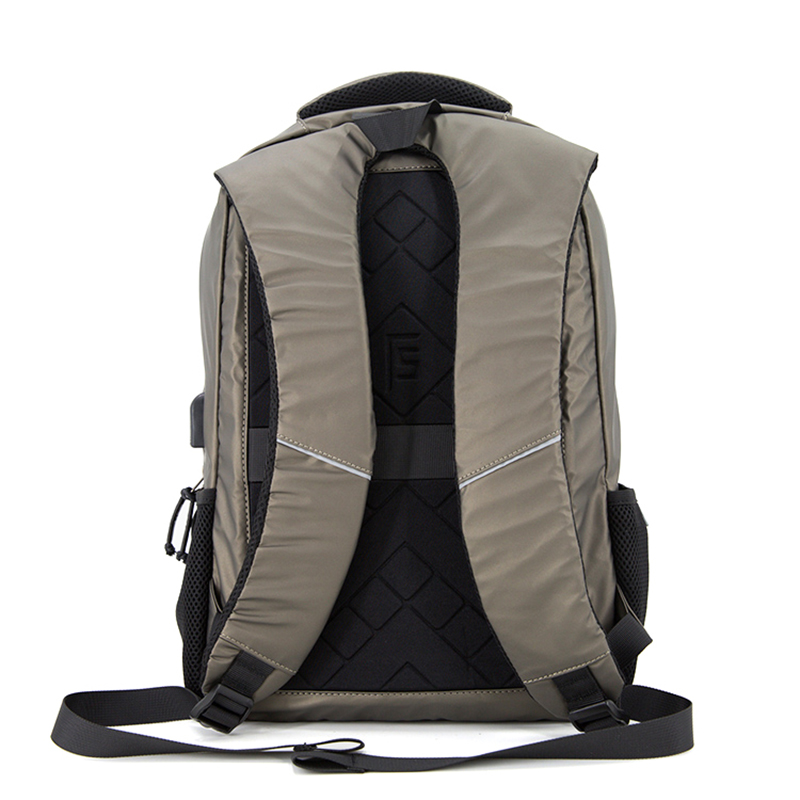 19SA-7844M Lekki wodoodporny szkolny plecak na laptopa o dużej pojemności z USB i wodoodpornym zamkiem