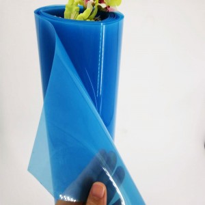 Gorąca sprzedaż 0,5 mm Bule Color Przezroczysta folia z polichlorku winylu PVC do formowania próżniowego