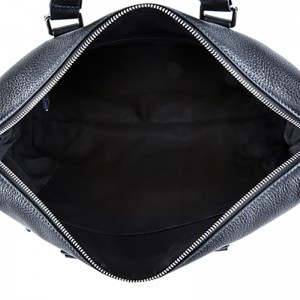 18SG-6817F Męska torba na laptopa Leechee z prawdziwej skóry