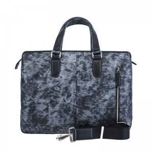 18SG-6816F z obu stron zastosowano dwukolorową, unikatową tkaną męską teczkę z prawdziwej skóry