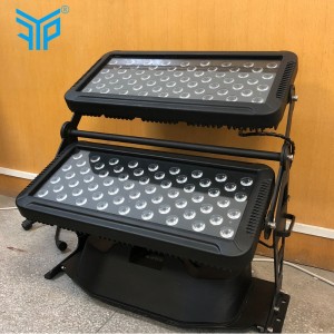 led RGBW 120 * 8w dwuwarstwowa zewnętrzna lampa do mycia ścian weteroodporna lampa, IP65