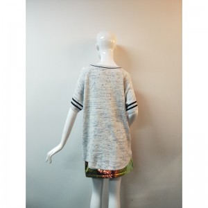 JASNY SZARY V-NECK CARDIGAN RLWS0037F