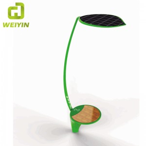 Inteligentna ławka oświetleniowa do reklamy słonecznej do ładowania zewnętrznego telefonu komórkowego