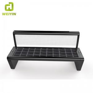 Gorąca sprzedaż Outdoor Wireless Charging Smart Solar Park Bench Seat