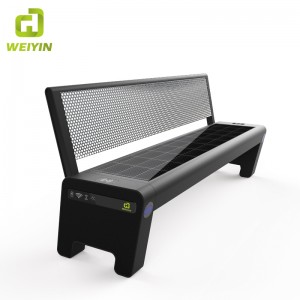 Gorąca sprzedaż Outdoor Wireless Charging Smart Solar Park Bench Seat