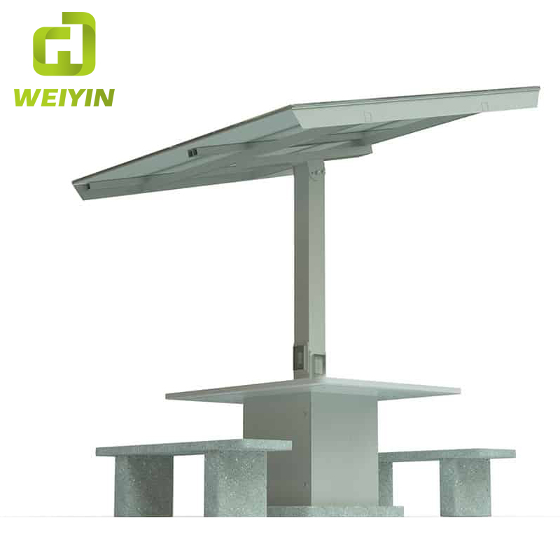Zewnętrzna mobilna stacja ładowania telefonu zasilana energią słoneczną Zestaw stołowy z siatką AC dla kampusów i hoteli