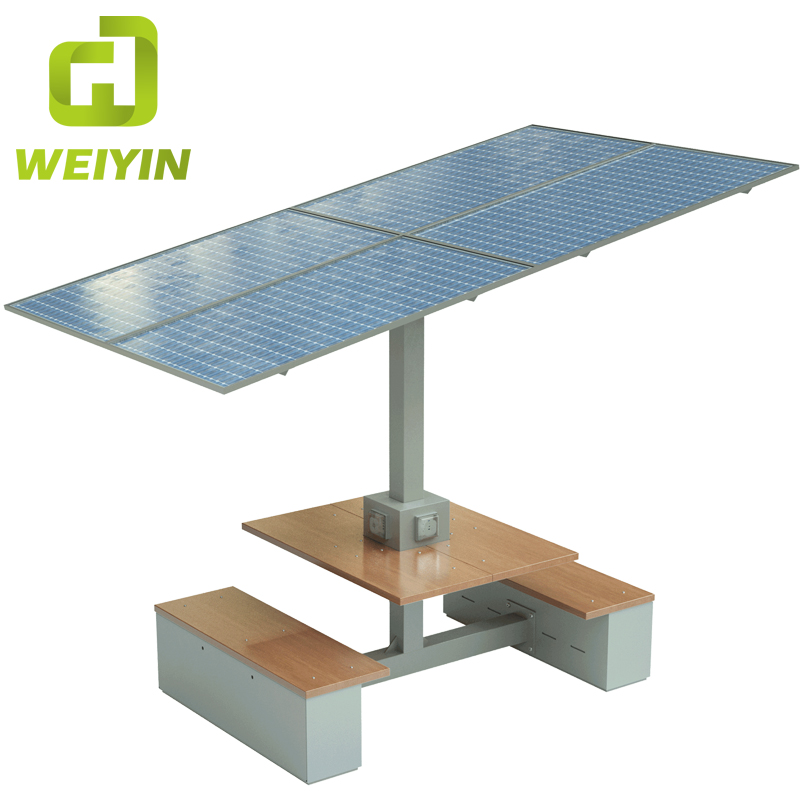 Kiosk do ładowania telefonów komórkowych zasilany energią słoneczną Inteligentna stacja ładująca USB do ogrodów i parków