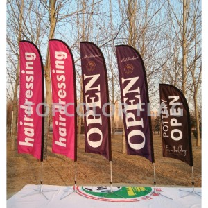 Niestandardowe nadruki promocyjne flagi z piórami