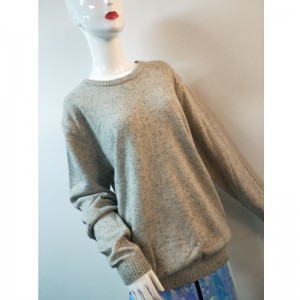 SZARY LONG-SLEEVE SWEATER RLWS0089F