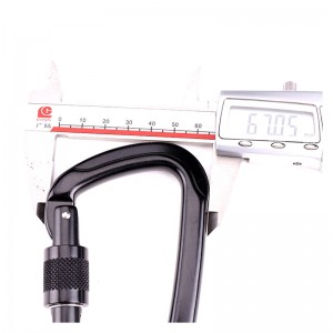 Zewnętrzny stop aluminium z karabińczykiem z zamkiem typu D typu alpinistycznego