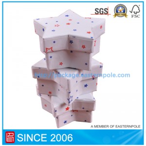 Pudełko prezentowe w kształcie gwiazdy