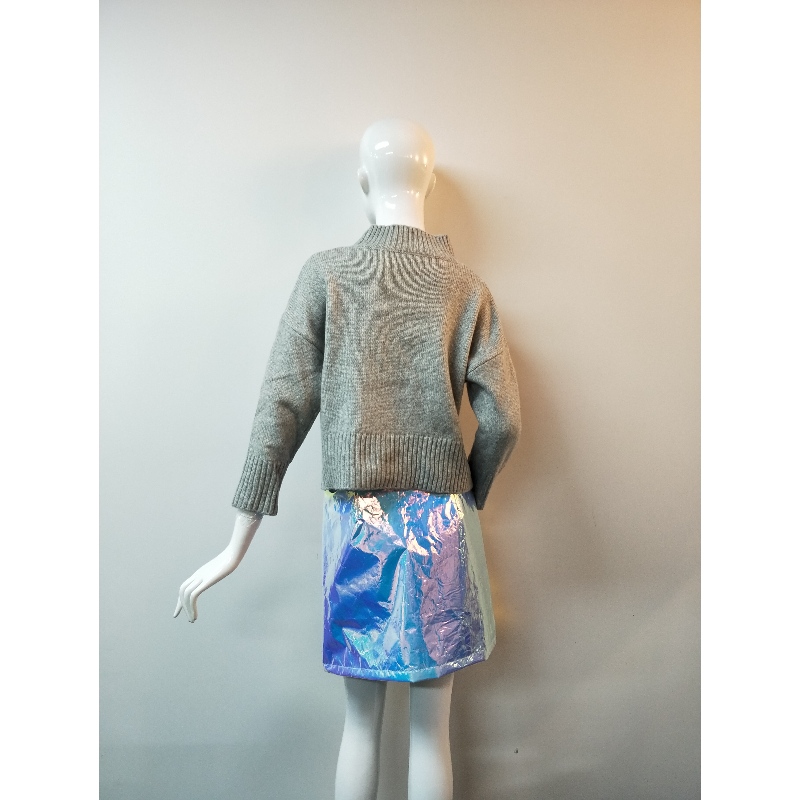 SZARY LATIES SWETER RLWS0109F