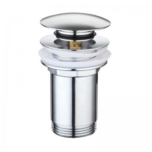 Mosiężne chromowane klapki typu pop-up do umywalki