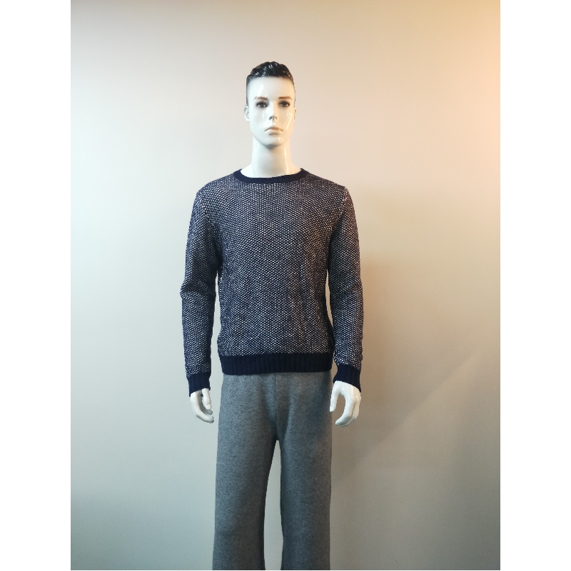 GRANATOWY SWETER RLMS0019F