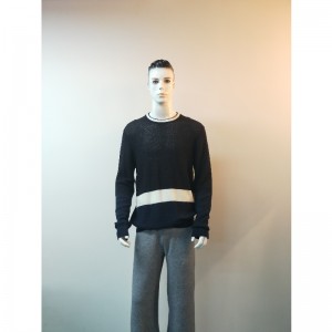 BIAŁY PASEK SWEATSR RLMS0020F