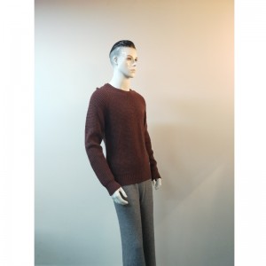 CZYSTA KOLEKCJA BURGUNDY SWEATER RLMS0023F