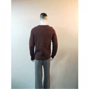 CZYSTA KOLEKCJA BURGUNDY SWEATER RLMS0023F