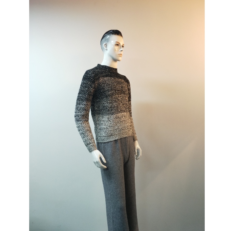 CZYSTA KOLEKCJA SZARY SWETER RLMS0037F
