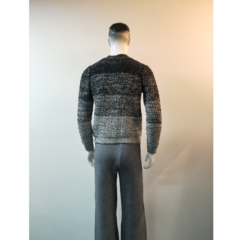 CZYSTA KOLEKCJA SZARY SWETER RLMS0037F