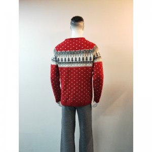 CZERWONY PRINT SWEATER RLMS0048F