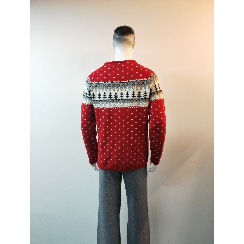 CZERWONY PRINT SWEATER RLMS0048F
