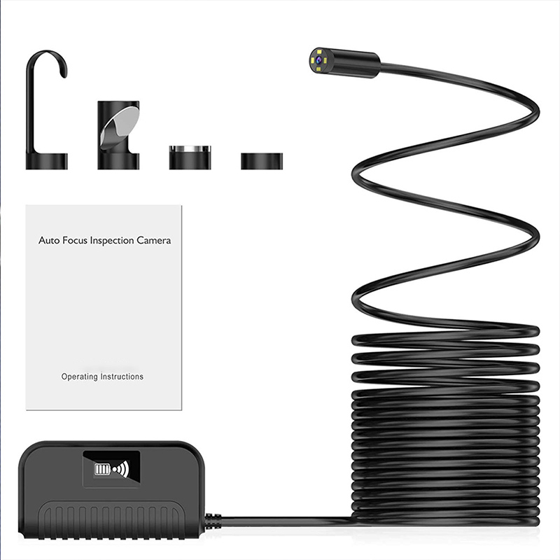 Automatyczny ogniskowy bezprzewodowy endoskop 5.0 megapiksela HD WiFi boroskop wodoodporny wąż inspekcyjny Camerafor Android, iOS i Windows, iPhone, Samsung, tablet, Mac 3.28ft