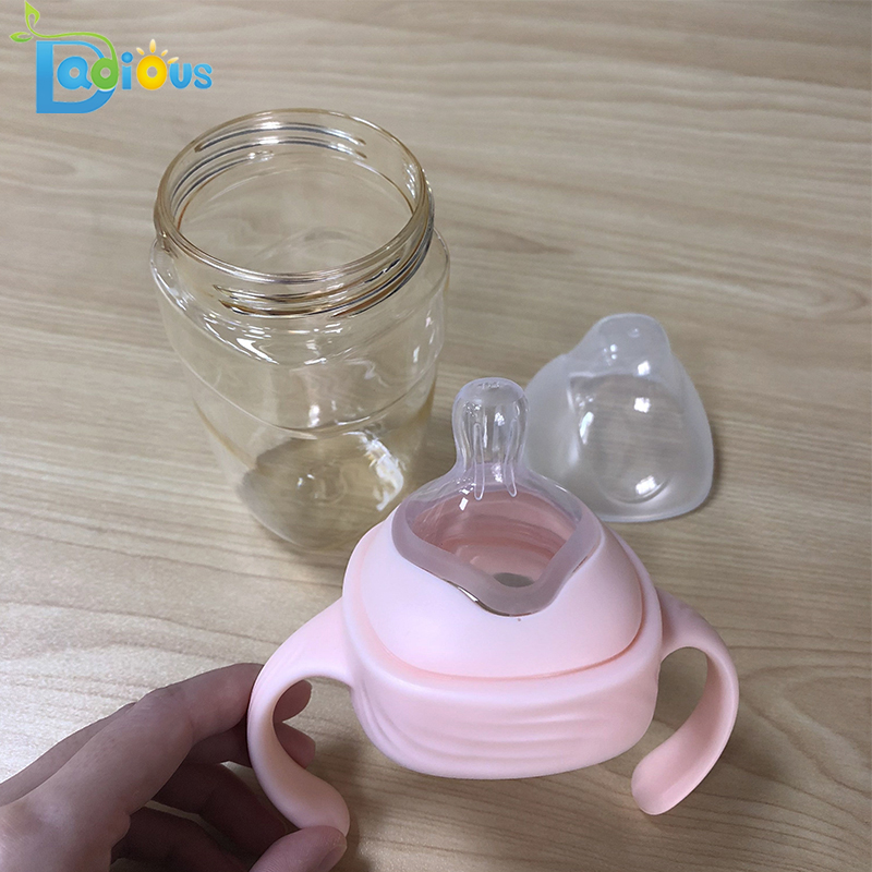 Butelka do karmienia noworodka BPA Free PPSU Butelka do karmienia noworodka 240ML Baby Logo na butelkę mleka dla niemowląt z uchwytem