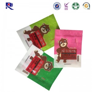 laminowany plastikowy pokrowiec na zamek błyskawiczny do przekąsek