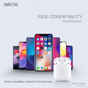 WEX - A11 TWS Bluetooth Słuchawki